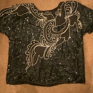 Joseph Le Bon sequined top 2x